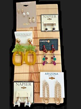 Earring Lot-6 Pair-All New-Lots May Include New Old Stock Or Handmade #2